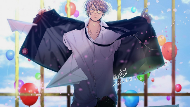 Обои картинки фото аниме, unknown,  другое, парень