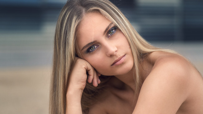 Обои картинки фото девушки, -unsort , лица,  портреты, взгляд, лицо