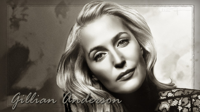 Обои картинки фото gillian anderson, девушки, gilian anderson, актриса
