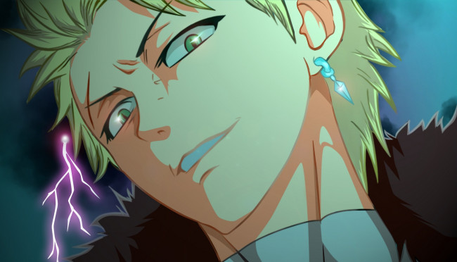 Обои картинки фото аниме, fairy tail, стинг