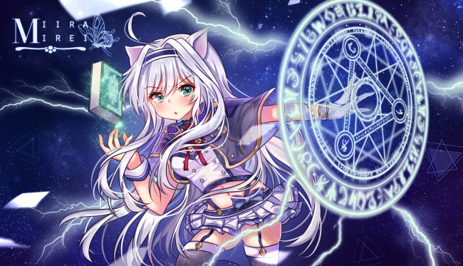 Обои картинки фото аниме, rokudenashi majutsu koushi to akashic records, фон, взгляд, девушка