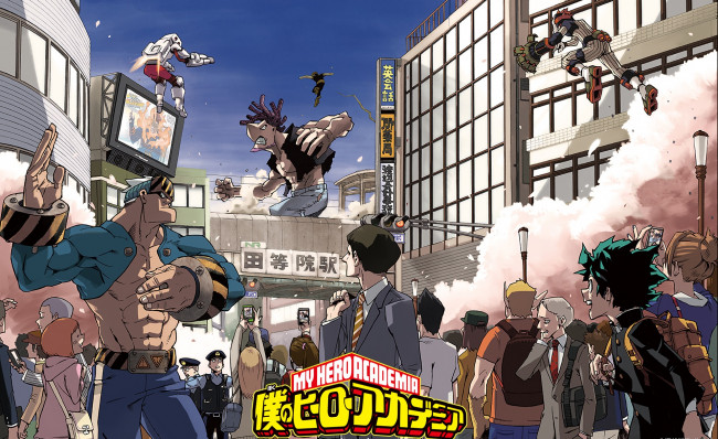 Обои картинки фото аниме, boku no hero academia, моя, геройская, академия