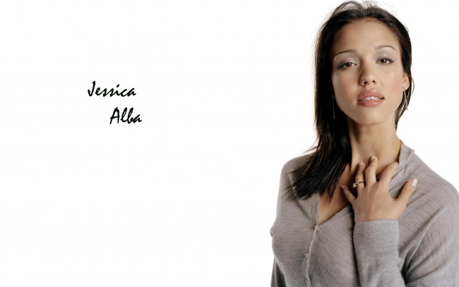 Обои картинки фото девушки, jessica alba, кольцо, кофта, актриса, джессика, альба