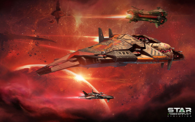Обои картинки фото star conflict ,  evolution, видео игры, action, симулятор, онлайн, evolution, star, conflict