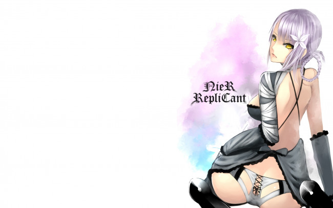 Обои картинки фото видео игры, nier,  automata, девушка