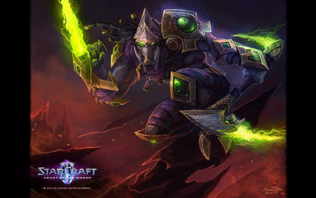 Обои картинки фото видео игры, starcraft ii,  heart of the swarm, heart, of, the, swarm, starcraft, 2, игра, стратегия