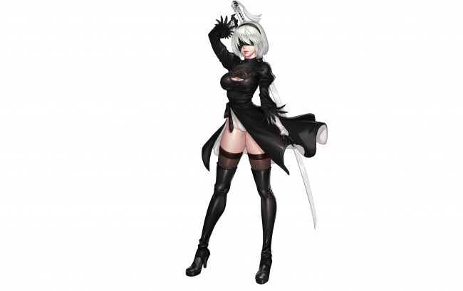 Обои картинки фото видео игры, nier,  automata, automata