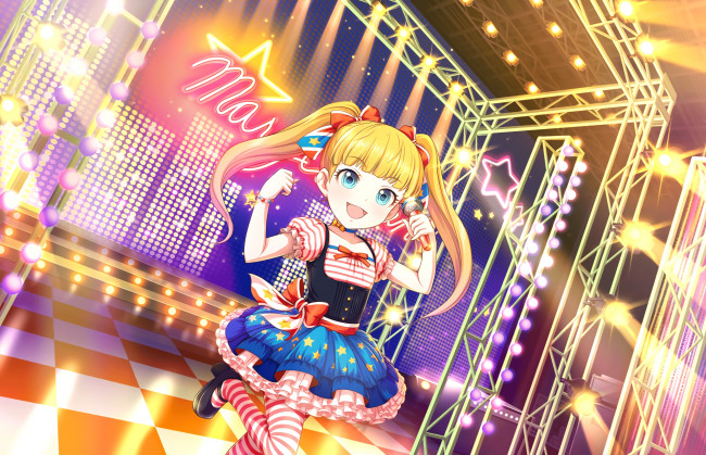 Обои картинки фото аниме, idolm@ster, девушка, фон, взгляд