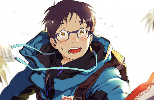 Обои картинки фото аниме, yuri on ice, юри, катсуки
