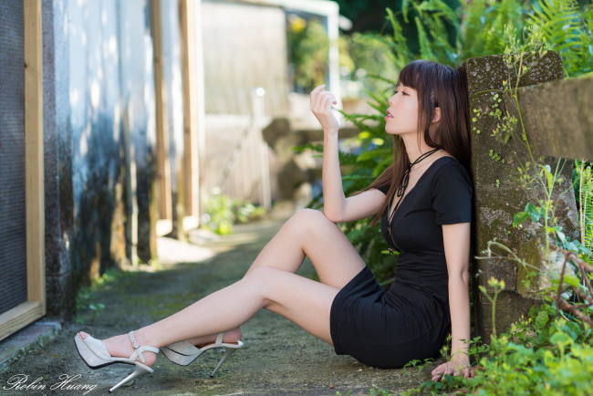 Обои картинки фото девушки, -unsort , азиатки, девушка, взгляд, фон