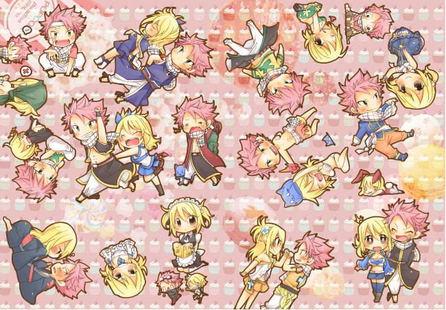 Обои картинки фото аниме, fairy tail, хвост, феи