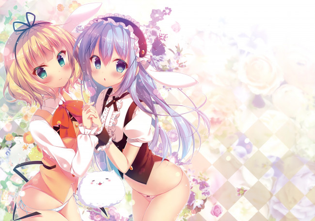 Обои картинки фото аниме, gochuumon wa usagi desu ka, gochuumon, wa, usagi, desu, ka