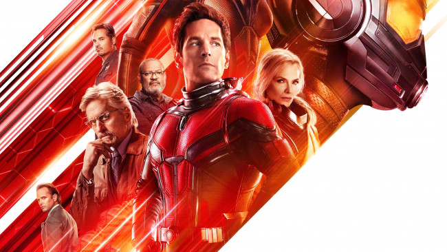 Обои картинки фото Человек-муравей и оса , 2018, кино фильмы, ant-man and the wasp, ant-man, and, the, wasp, человек-муравей, и, оса, постер, пол, радд, эванджелин, лилли, мишель, пфайффер