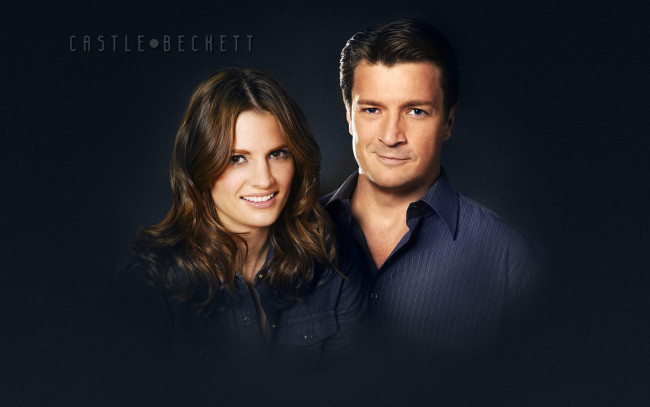 Обои картинки фото кино фильмы, castle, stana, katic, beckett, fillion, kate, nathan, richard