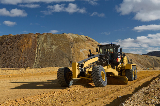 Обои картинки фото техника, грейдеры, caterpillar