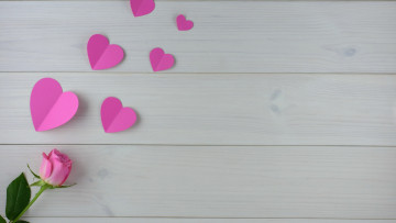 Картинка праздничные день+святого+валентина +сердечки +любовь роза сердечки