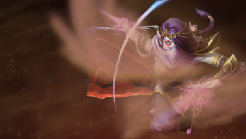 Картинка видео+игры dota+2 девушка фон взгляд маска