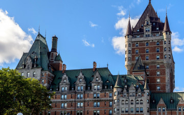 Картинка chateau+frontenac города квебек+ канада chateau frontenac
