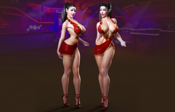 Картинка 3д+графика эльфы+ elves девушка фон взгляд платье