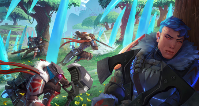 Обои картинки фото dauntless, видео игры