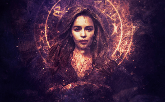 Обои картинки фото рисованное, люди, эмилия, кларк, лицо