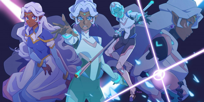 Обои картинки фото аниме, unknown,  другое , девушка, посох