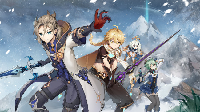 Обои картинки фото аниме, genshin impact, genshin, impact