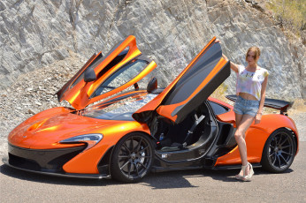 Картинка автомобили -авто+с+девушками mclaren