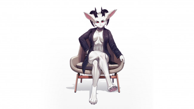 Обои картинки фото аниме, животные,  существа, furry, фурри