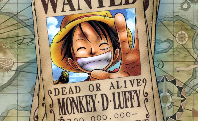 Обои картинки фото аниме, one piece, луффи, фото, объявление