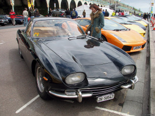 Картинка lamborghini 350 gt автомобили выставки уличные фото