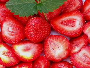 обоя еда, клубника, земляника