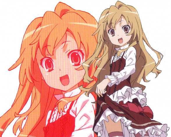 Обои картинки фото аниме, toradora