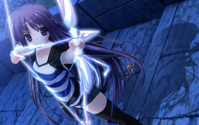 Обои картинки фото аниме, weapon, blood, technology