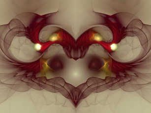 Картинка 3д графика fractal фракталы узор цвета фон