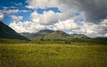 Картинка природа горы облака вершины