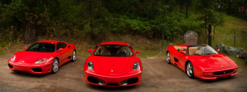 Картинка автомобили ferrari троица