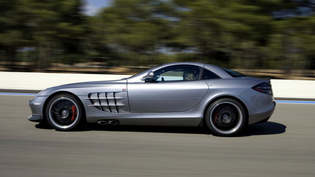 Обои картинки фото mercedes, slr, автомобили, brabus, daimler, ag, германия