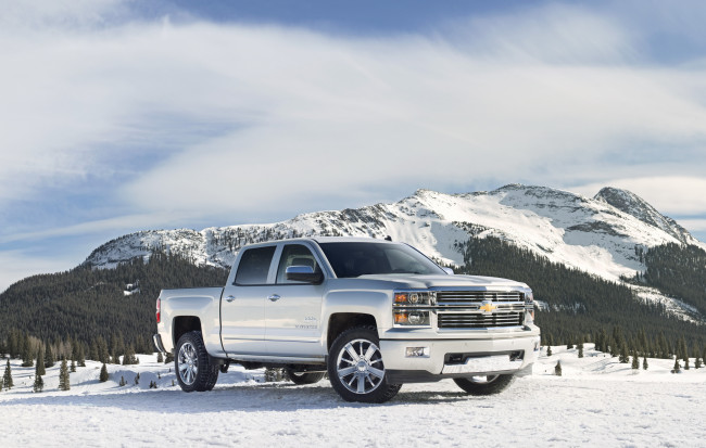 Обои картинки фото 2014, chevrolet, silverado, автомобили