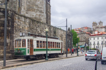 Картинка техника трамваи город мостовая рельсы трамвай
