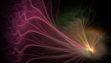 Картинка 3д+графика abstract+ абстракции цвет линии