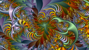 Картинка 3д+графика fractal+ фракталы узор фон цвета