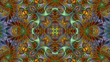 Картинка 3д+графика fractal+ фракталы узор фон цвета