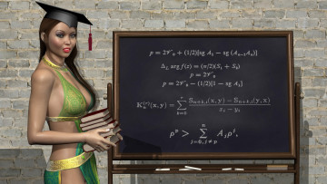 Картинка 3д+графика people+ люди студентка