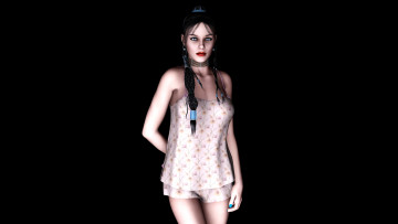 обоя elise, 3д графика, people , люди, девушка, фон, взгляд