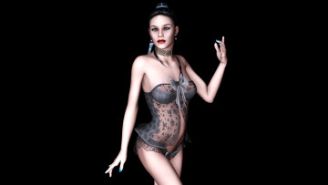 Картинка elise 3д+графика people+ люди фон взгляд девушка