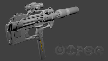 Картинка оружие 3d автомат