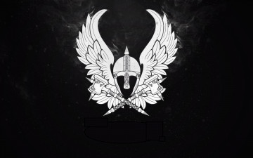 Картинка рисованные минимализм шлем крылья