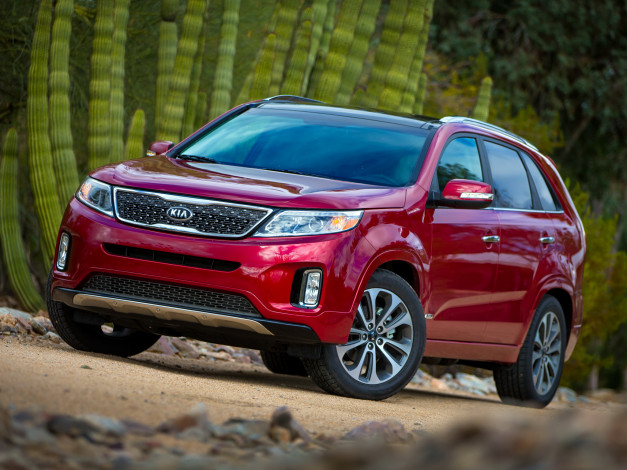 Обои картинки фото автомобили, kia, xm, us-spec, sx, sorento, красный