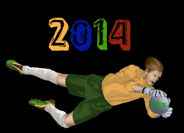 Обои картинки фото спорт, 3d, рисованные, игрок, мяч